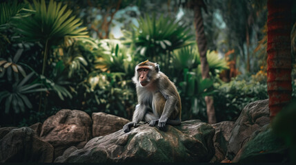 Obraz premium Monkey in the Jungle