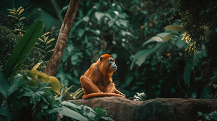 Obraz premium Orangutan in the Jungle