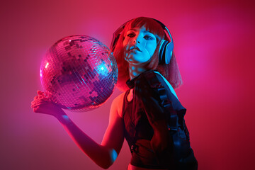 disco cyberpunk girl