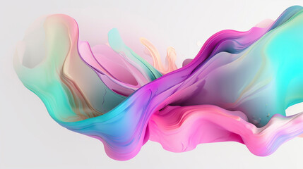 AI art gradient colors　paint liquid 　グラデーションペイント