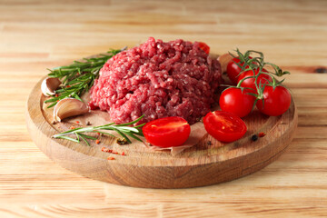 Ingredient for cooking grilled meat - ground meat