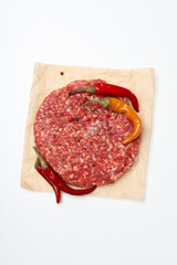 Ingredient for cooking grilled meat - ground meat