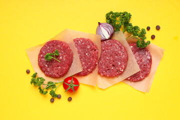 Ingredient for cooking grilled meat - ground meat