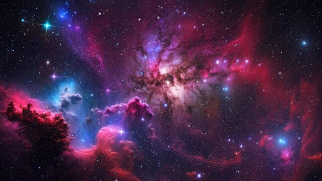 Nebula in deep universe.