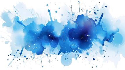 Blue watercolor splash effect