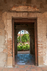 Obraz premium Outside of Mission San Juan Capistrano, Landmark, Chapel, Museum and Gardens
