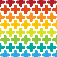 Seamless puzzle pattern colorful creative rainbow concept illustration abstract vector