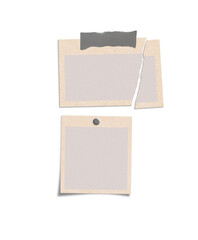 3D Mood Board Blank Frame Cutout