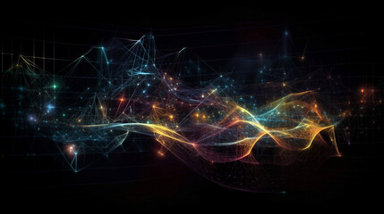 quantum physics in dark background