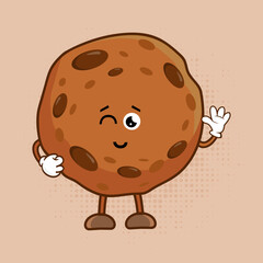 Cute Biscuit Character, This cute little biscuit is perfect for adding a touch of sweetness to any project