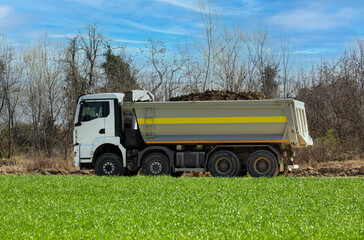 old truck in the countryside