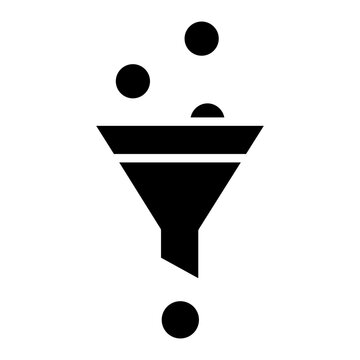 Solid Sales funnel icon