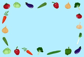 野菜のフレーム