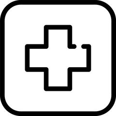 Medical icon represents healthcare and medicine in general, including medical equipment, medication, and medical procedures