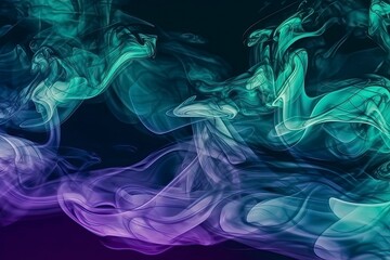 Abstract blue, mint and purple background. Generative Ai