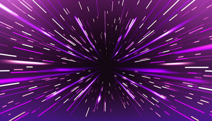 Purple Speed lights background, data transfer concept background