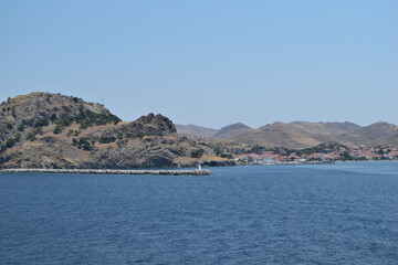 Fototapeta premium Myrina (Mirina), Lemnos (Limnos), Greece, Aegean Sea