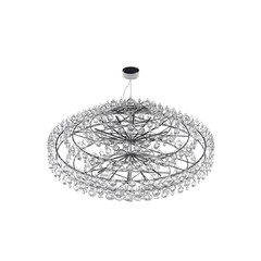 crystal chandelier for the interior isolated on white background, home lighting, 3D illustration, cg render

