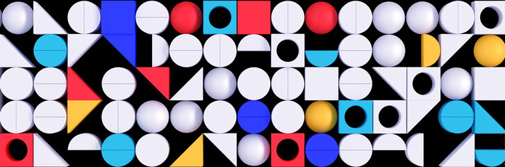 Geometric pop modern pattern background.