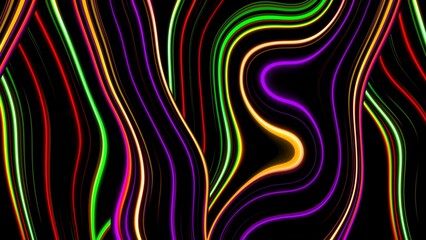 Abstract glowing Fantasy Lines Background, glowing lines,