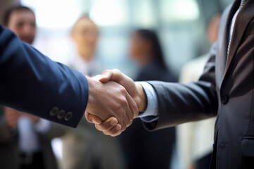 Handshake between 2 businessman