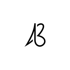 Premium design Logo with initial, letter, alphabet AB for company branding and other