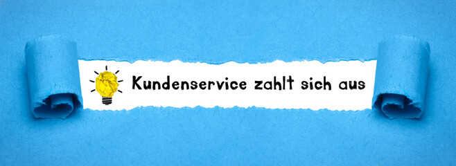 Kundenservice zahlt sich aus	