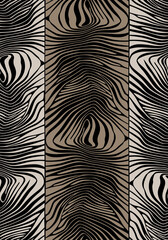 Seamless different zebra pattern, animal print.