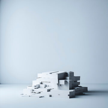 3d render modern design