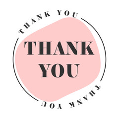 Thank you for your order card design for online buyers illustration vector. vector thank you handwritten inscription. hand drawn lettering. Thank you calligraphy. Thank you card.