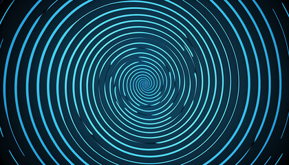 Abstract blue swirling radial background