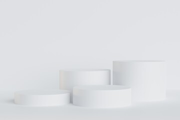 cycle  architect podium background. For branding and product presentation.3d rendering illustration.