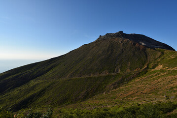 Climbing mountain ridge, Nasu, Tochigi, Japan