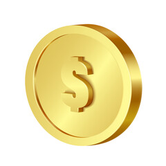 Replica gold coin or dollar coin for advertising materials