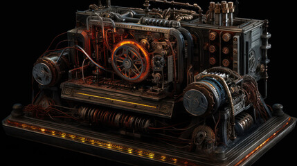 Steampunk Perpetual Motion Machine 