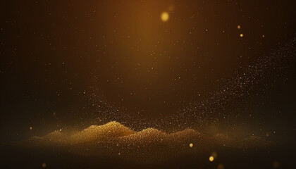 Fototapeta na wymiar shining gold dust particles stars sparks wave, Abstract background