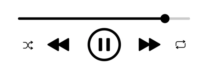 Fototapete Musik Music player interface element design  © berkahjayamaterial