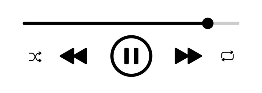 Music player interface element design