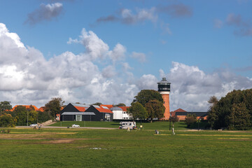 Cityscape of Tønder, Southern Denmark (Syddanmark). View from the Tonder Festival Camping