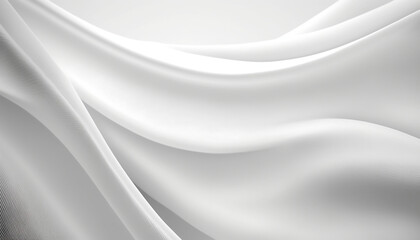 Plakat White fabric texture background design element