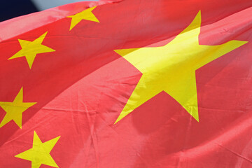 China flag waving