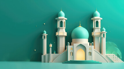 Beautiful Islamic Mosque Background