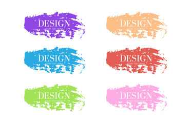 set of colorful sale labels