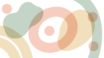 Abstract background with pastel coloured shapes  