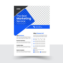 A4 flyer template, modern template, perfect for creative professional business, marketing, business proposal, promotion, advertise, publication, abstract business flyer and creative design