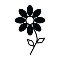 flower icon, beautiful vector, summer illustration