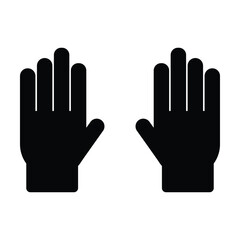 hands icon, body vector, finger illustration