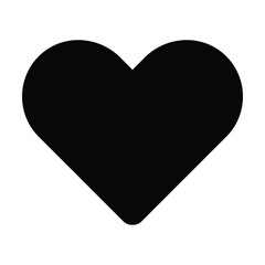 heart icon, love vector, romantic illustration
