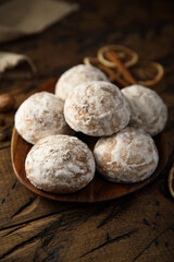 Traditional gingerbread with sugar glaze