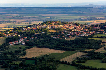 Le Crest village, Auvergne, France.